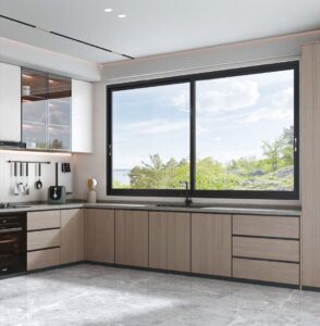 Nash sliding window with smooth-glide design, allowing natural light, fresh air, and expansive outdoor views in a modern home.