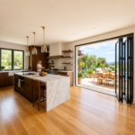 Aluminum Bifold Door LEFT & RIGHT OPENING 96 X 96(Black & White) (NASH 200 SERIES)