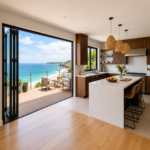 Aluminum Bifold Door LEFT & RIGHT OPENING 120 X 96 (Black & white) (NASH 100 SERIES)