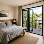Aluminum Bifold Door LEFT & RIGHT OPENING 72 X 80 (BLACK) (NASH 100 SERIES)