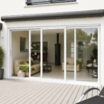 Aluminum Sliding Door 96 X 80 Both sides Opening (white)(NASH 400 SERIES )