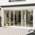 Aluminum Sliding Door 96 X 80 Both sides Opening (white)(NASH 400 SERIES )