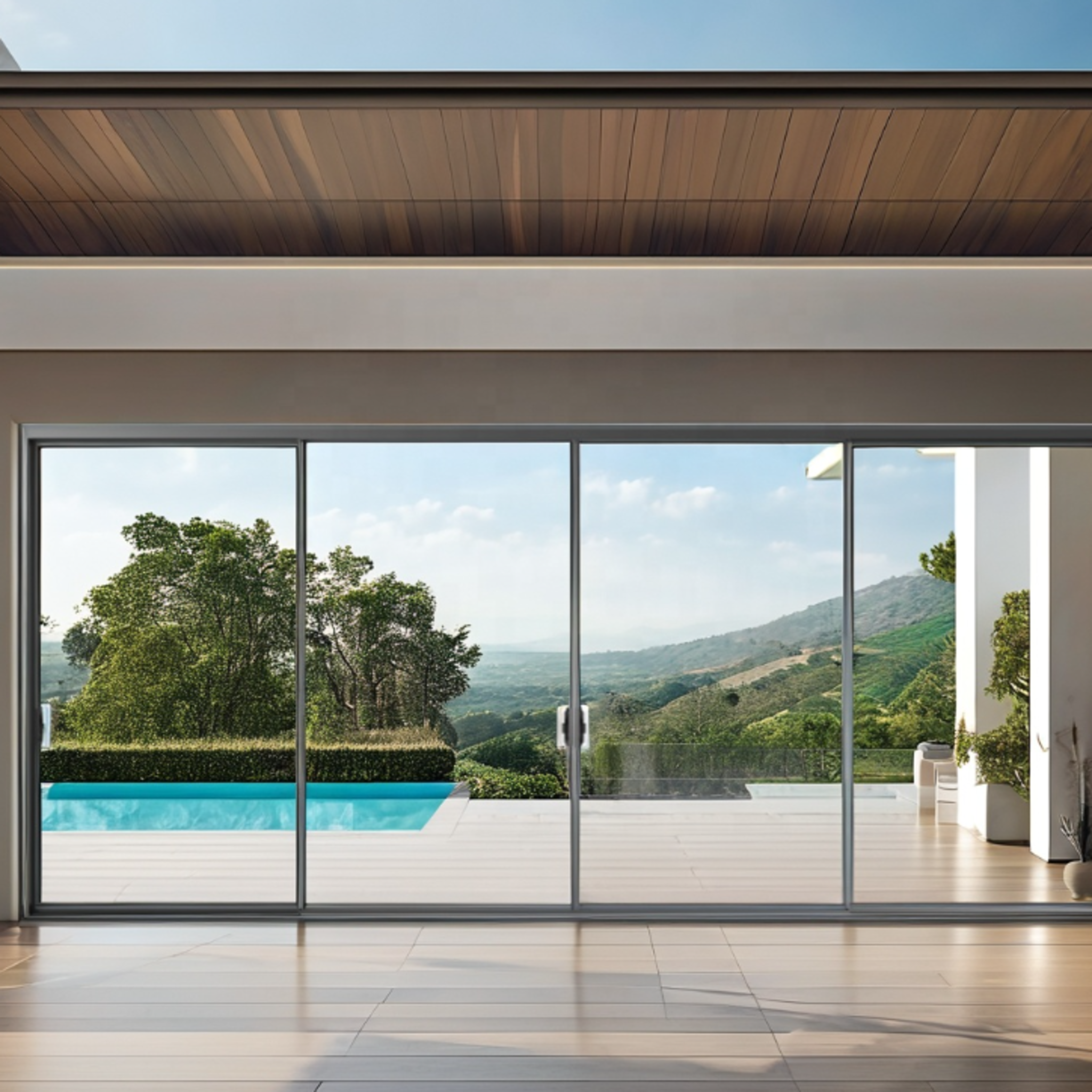 NASH 400 SERIES SLIDING DOOR 144 X 96 Both sides Opening (white)