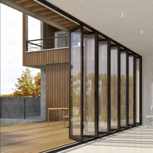 NASH 200 SERIES BIFOLD DOOR LEFT & RIGHT OPENING 192 X 80 (BLACK)