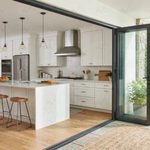 NASH 200 SERIES BIFOLD DOOR LEFT OPENING 168 X 80 (BLACK)