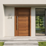 Aluminum Entry Doors with Smart Security lock 60 x 80