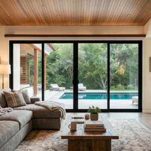 NASH 400 SERIES SLIDING DOOR 168 X 80 Both sides Opening (BLACK)