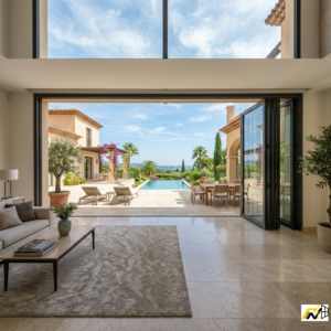 NASH 100 SERIES BIFOLD DOOR left & Right Opening 120 x 80 (Black)