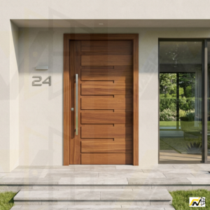 Modern Style Aluminum Alloy Entrance Pivot Door with Multi-Point Lock with Smart Lock 60 x 80