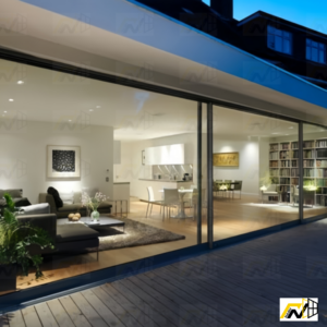 NASH 300 SERIES SLIDING DOOR 144 X 96 Both side Opening (BLACK)