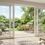 NASH 400 SERIES SLIDING DOOR 96 X 96 Both sides Opening (white)