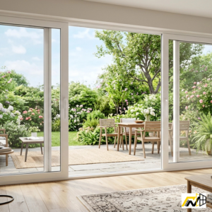 NASH 400 SERIES SLIDING DOOR 96 X 96 Both sides Opening (white)