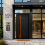 Aluminum Entry Doors with Smart Security lock 36 x 80