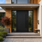 Aluminum Entry Doors with Smart Security lock 48 x 80
