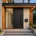 Aluminum Entry Doors with Smart Security lock 48 x 80
