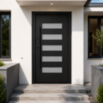 Aluminum Entry Doors with Smart Security lock 48 x 80