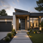 Aluminum Entry Doors with Smart Security lock 54 x 80