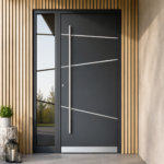 Aluminum Entry Doors with Smart Security lock 54 x 80