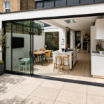 Aluminum Sliding Door 144 X 96 Both side Opening (BLACK) (NASH 300 SERIES)