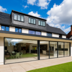 Aluminum Sliding Door 144 X 96 Both side Opening (BLACK) (NASH 300 SERIES)