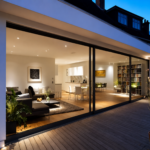 Aluminum Sliding Door 144 X 80 Both side Opening (BLACK) (NASH 300 SERIES)