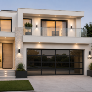 Glass Garage Doors 192 x 84 (Waterproof, Windproof)