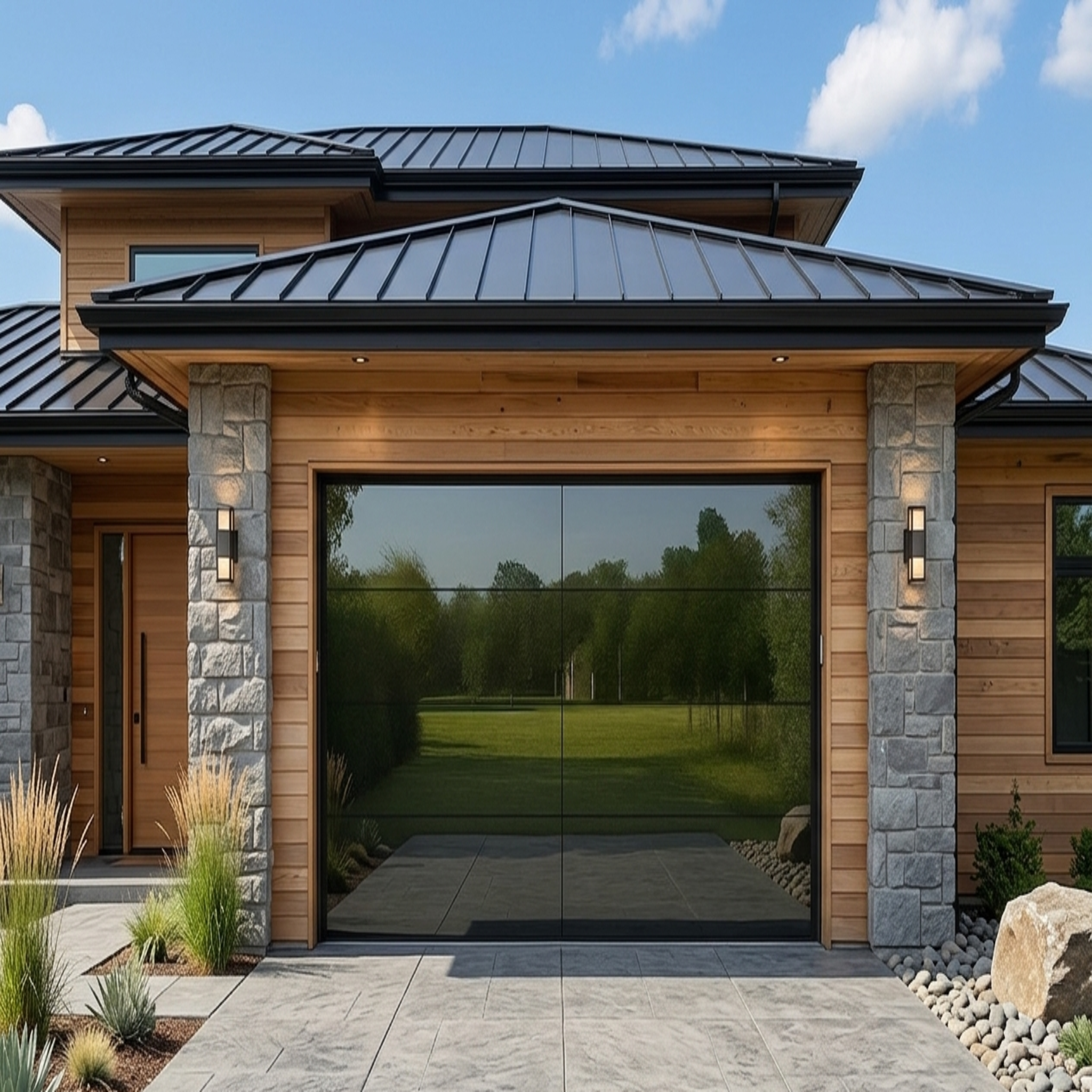 Nash Aluminum Glass Garage Door