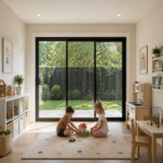 Aluminum Bifold Door LEFT & RIGHT OPENING 96 X 80 (BLACK) (100 Series)