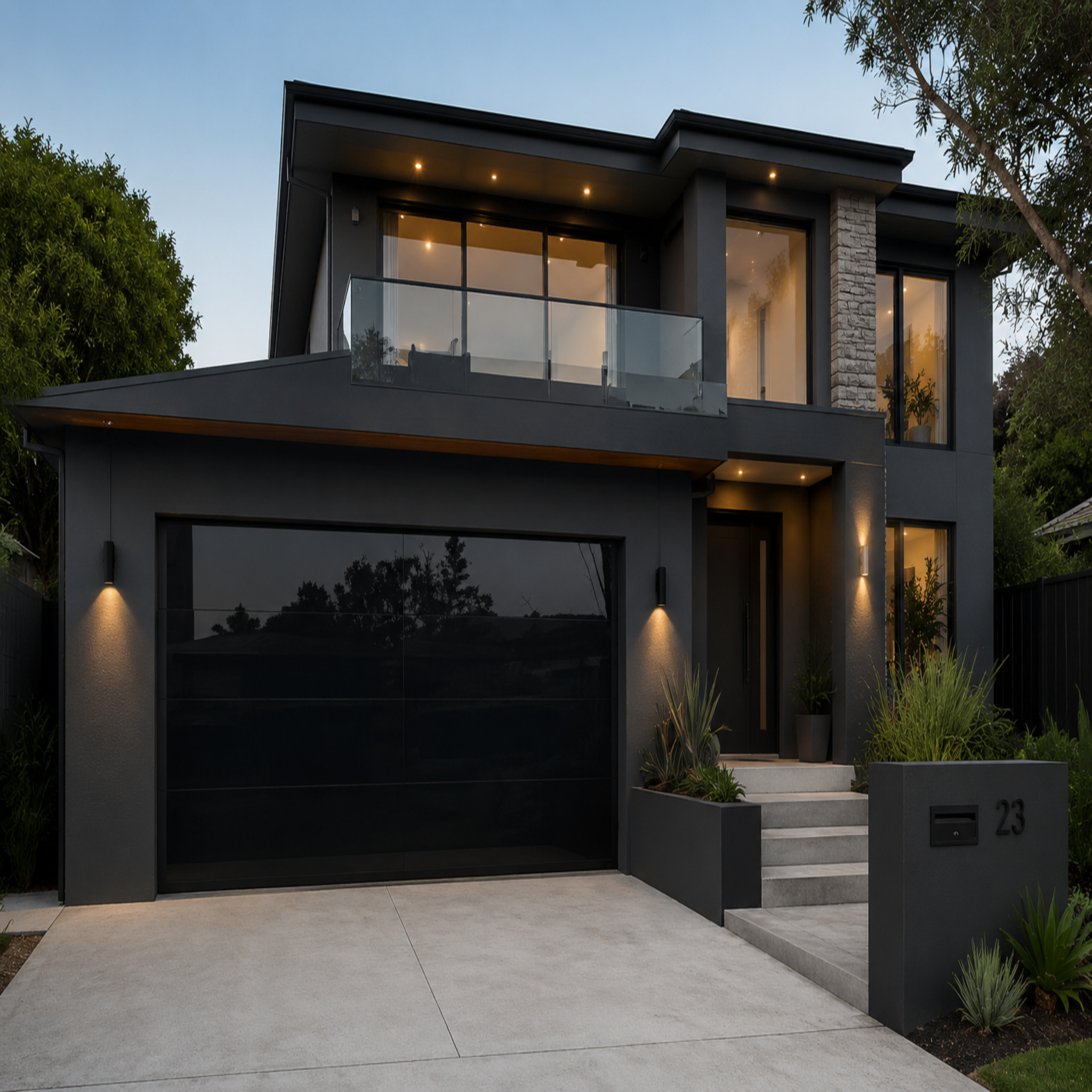 Glass Garage Doors 192 x 84 (Waterproof Windproof)