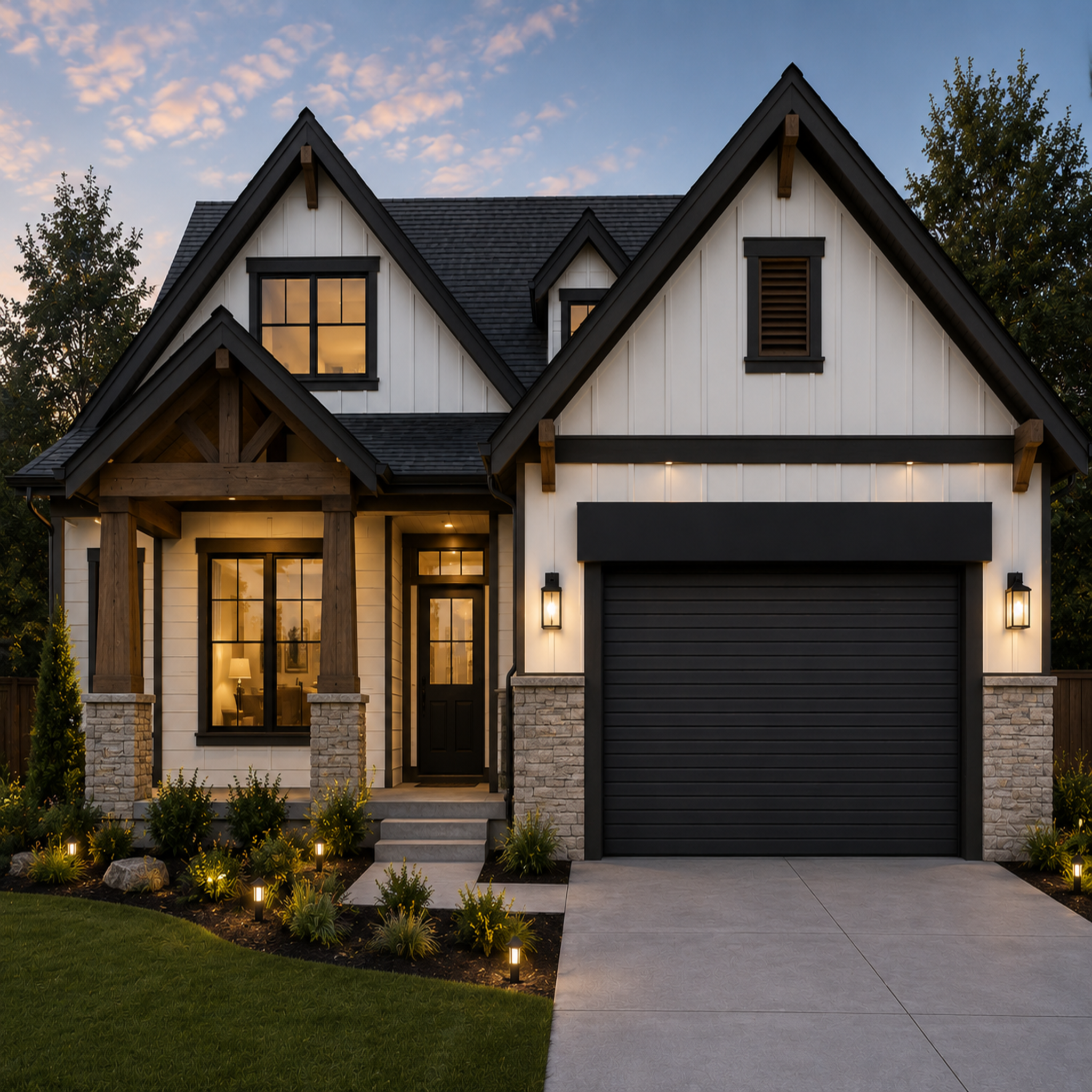 Aluminum Garage Door 192 x 84 (Black)