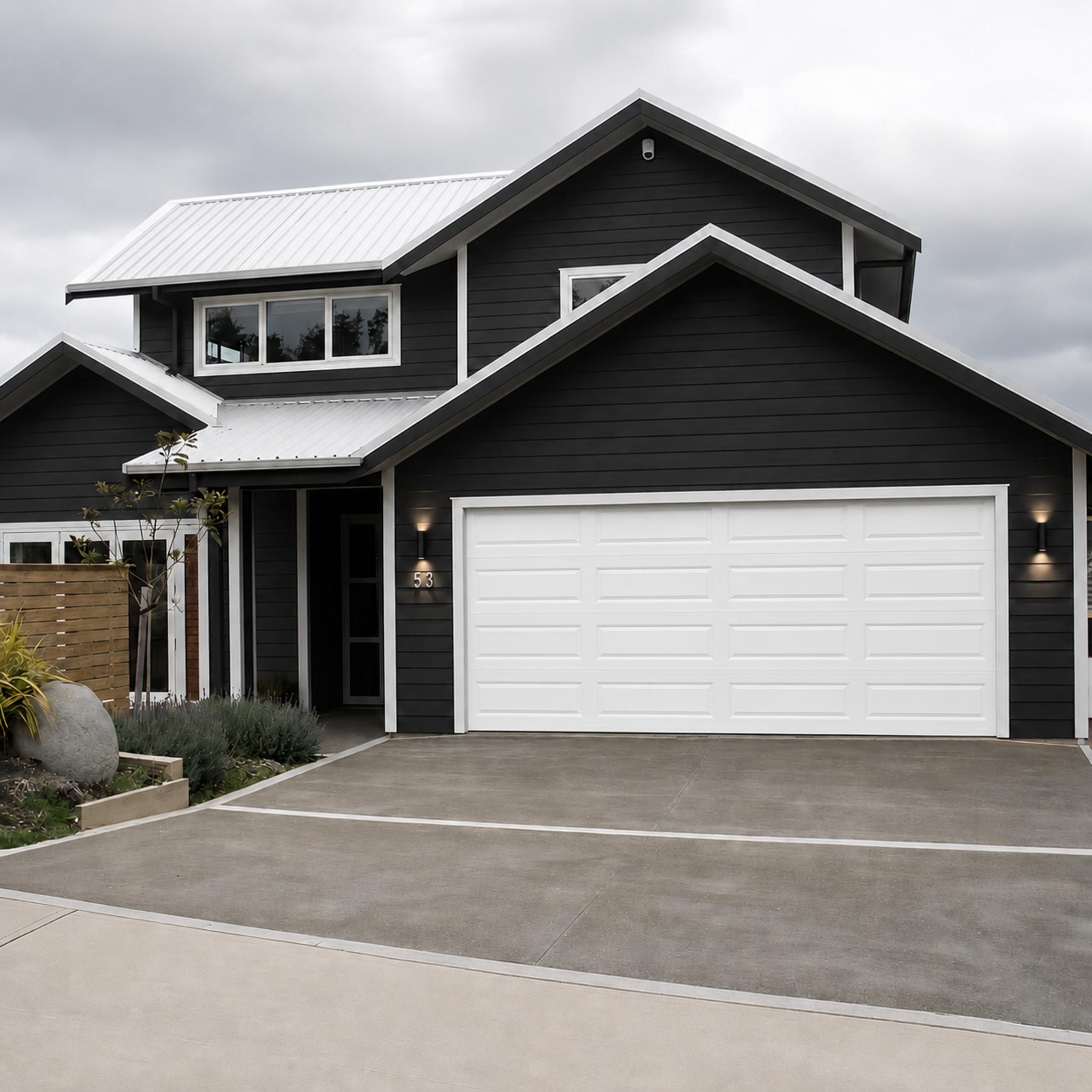 Aluminum Garage Door 96 x 84 (White)