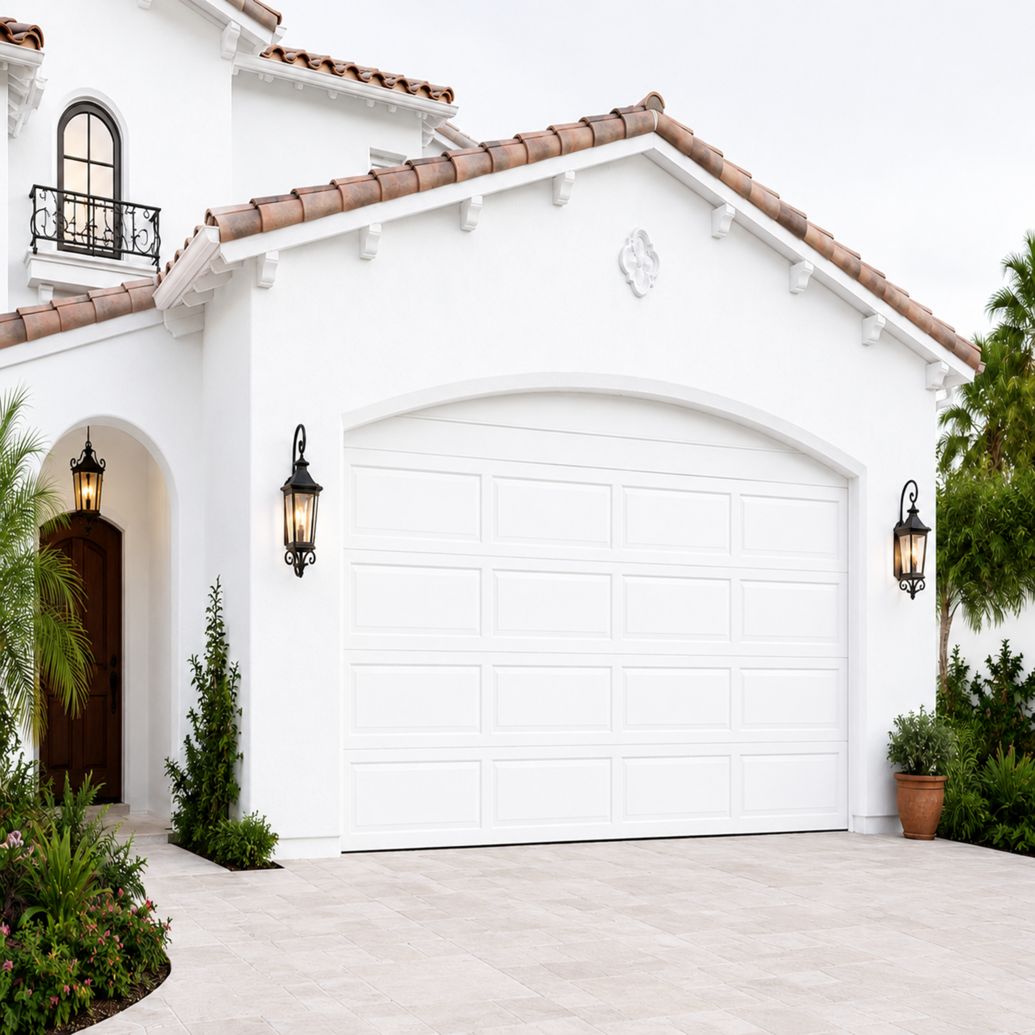 Aluminum Garage Door 96 x 84 (White)
