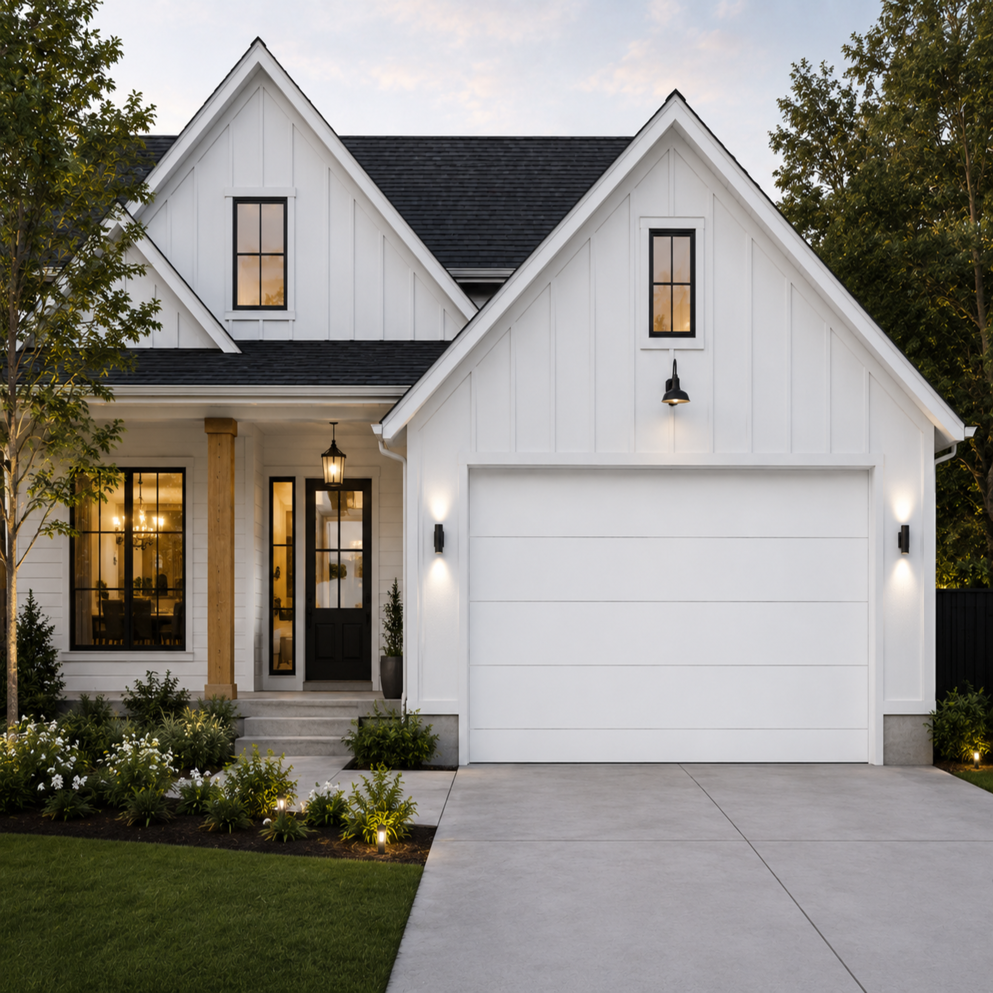 Aluminum garage doors 96 x 84 (White)
