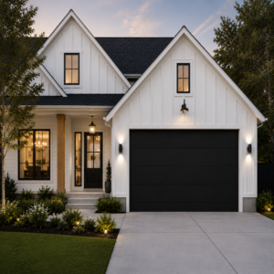 Aluminum Garage Door 96 x 84 (Black)
