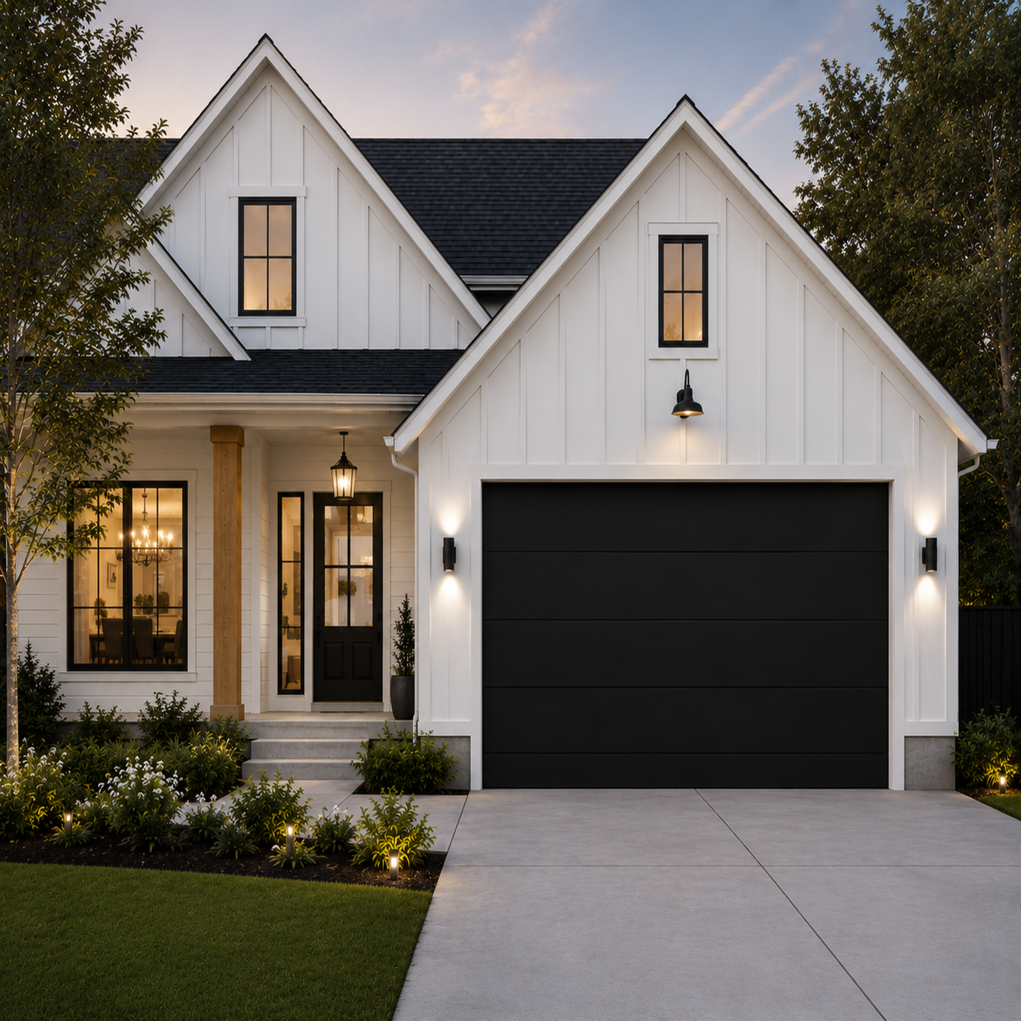 Aluminum Garage Door 96 x 84 (Black)