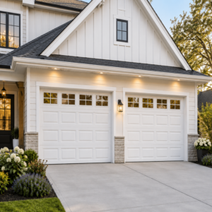 Aluminum Garage Door with Glass Lites 192 x 84 (White)