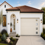 Aluminum Garage Door with Glass Lites 96 x 84 cream)